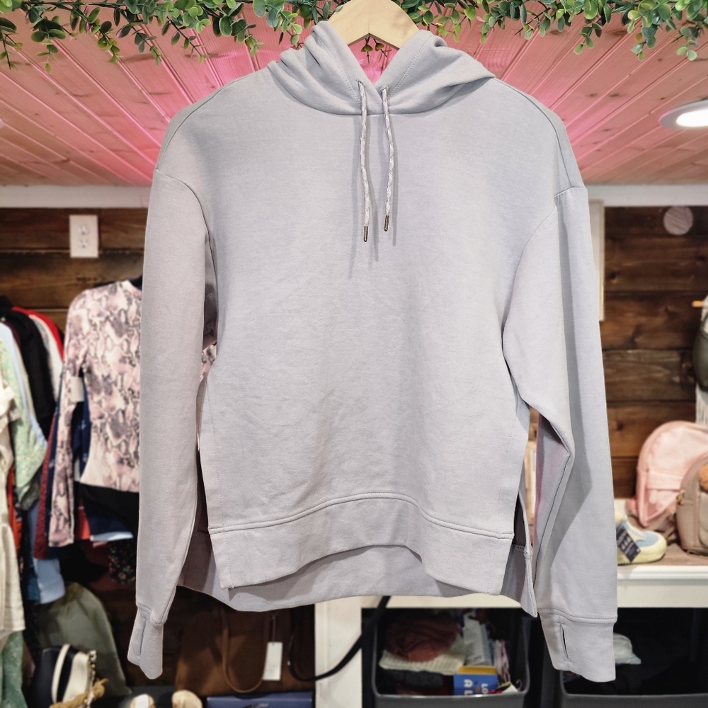 Avalanche Outdoor Supply Buttery Soft Gray Purple Cozy Hoodie With slit Sides